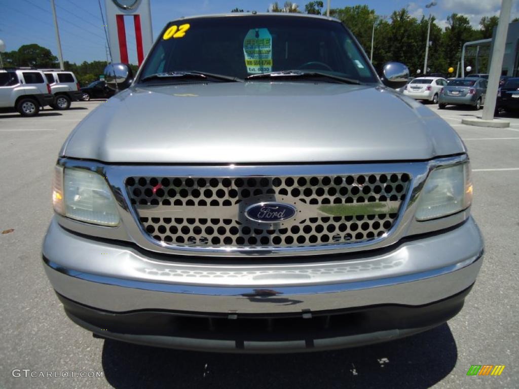 2002 F150 XLT SuperCrew - Silver Metallic / Medium Graphite photo #13