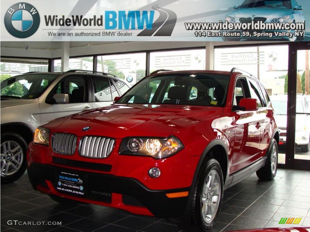 Crimson Red BMW X3