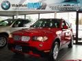 2008 Crimson Red BMW X3 3.0si  photo #1