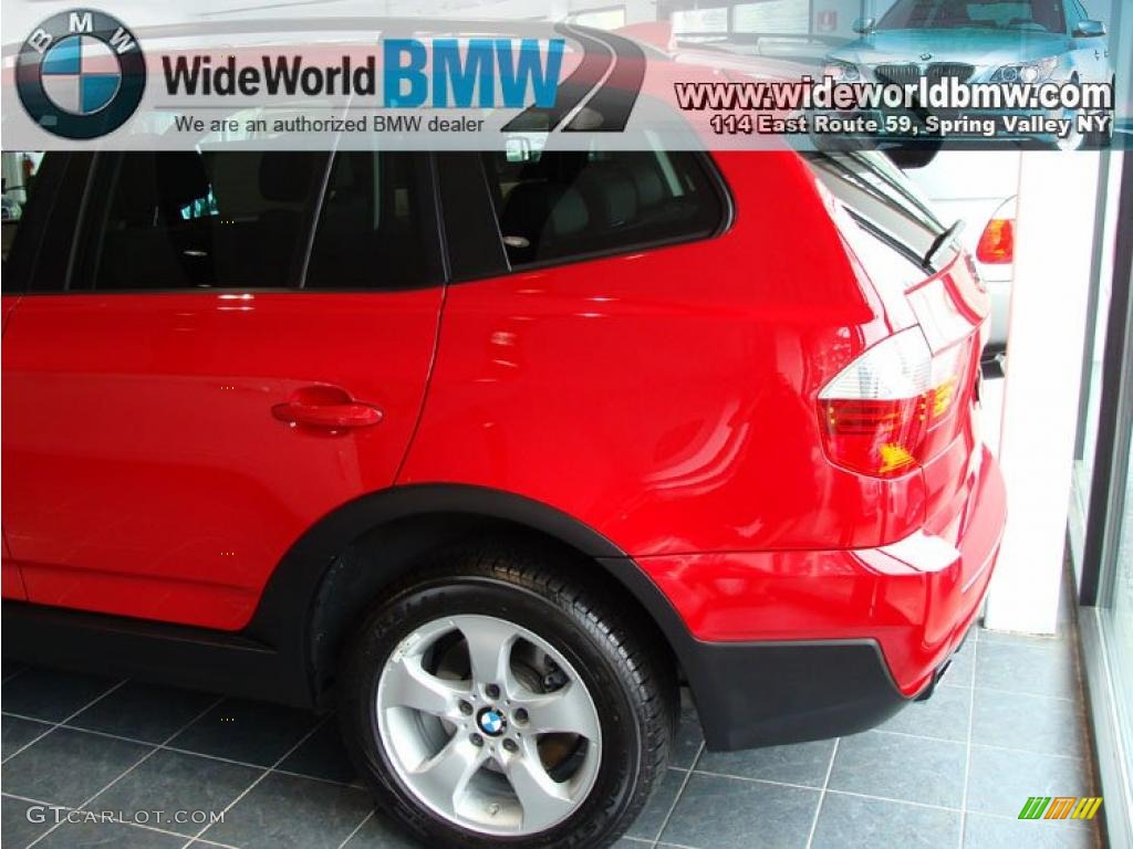 2008 X3 3.0si - Crimson Red / Black photo #4