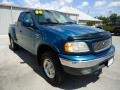 2000 Island Blue Metallic Ford F150 XLT Extended Cab 4x4  photo #13