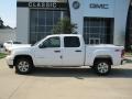 2010 Summit White GMC Sierra 1500 SLE Crew Cab 4x4  photo #2