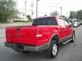 2004 Bright Red Ford F150 Lariat SuperCrew 4x4  photo #3