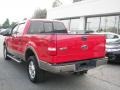 2004 Bright Red Ford F150 Lariat SuperCrew 4x4  photo #4