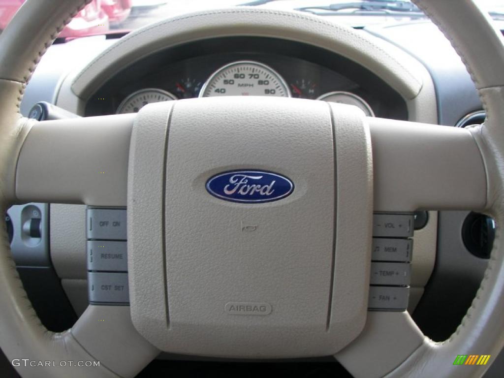 2004 F150 Lariat SuperCrew 4x4 - Bright Red / Tan photo #15