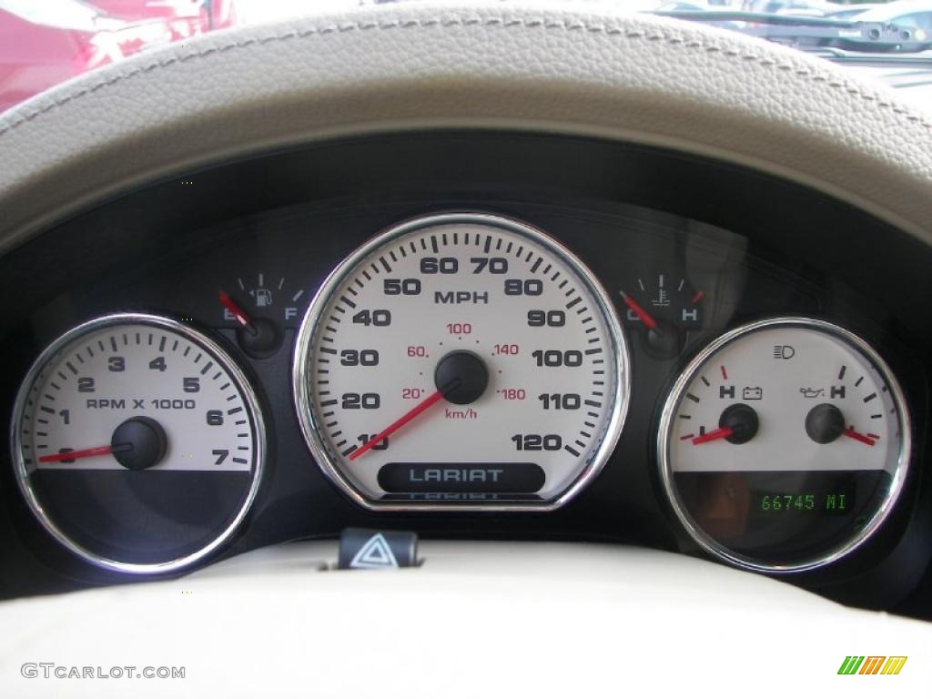 2004 F150 Lariat SuperCrew 4x4 - Bright Red / Tan photo #16