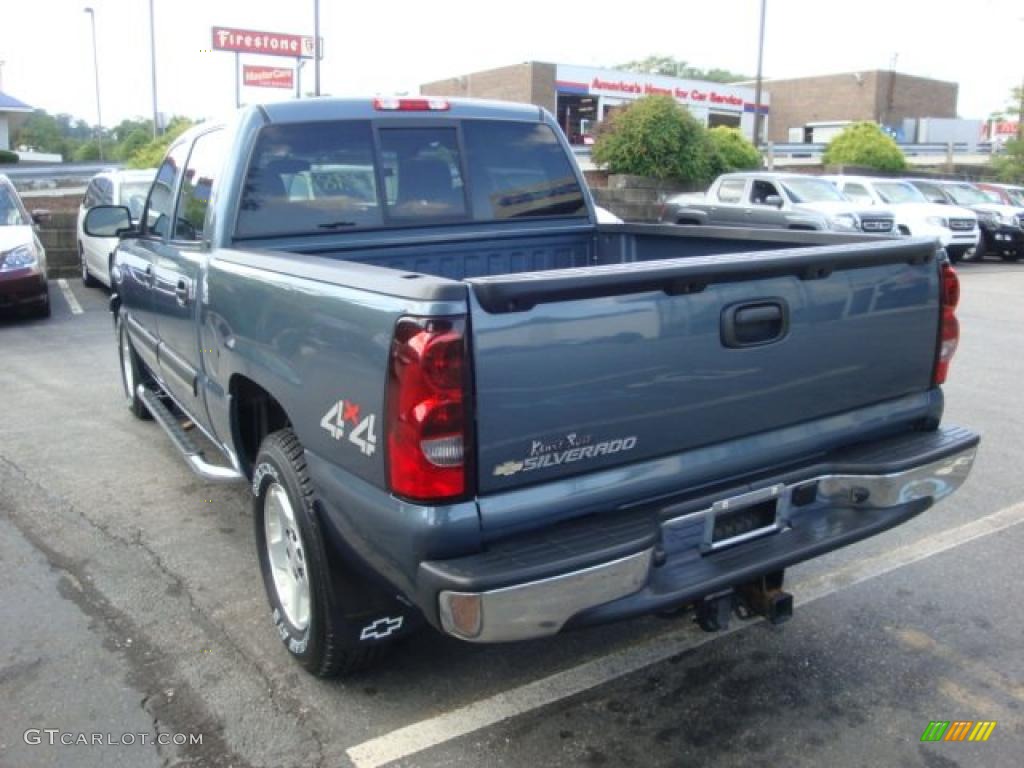 2006 Silverado 1500 LT Crew Cab 4x4 - Blue Granite Metallic / Dark Charcoal photo #2