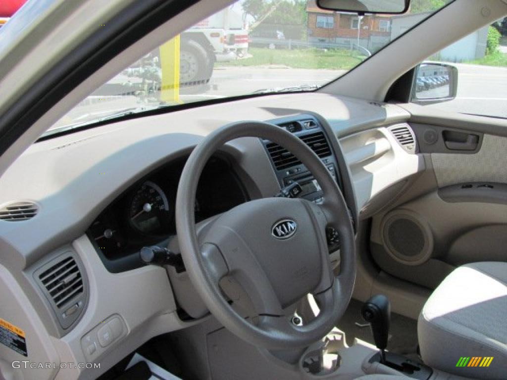 2008 Sportage LX - Champagne Metallic / Beige photo #9