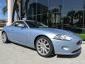 2008 Frost Blue Metallic Jaguar XK XK8 Convertible  photo #13