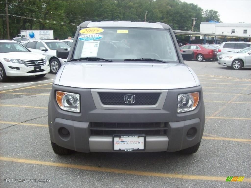 2005 Element LX AWD - Satin Silver Metallic / Gray/Blue photo #3