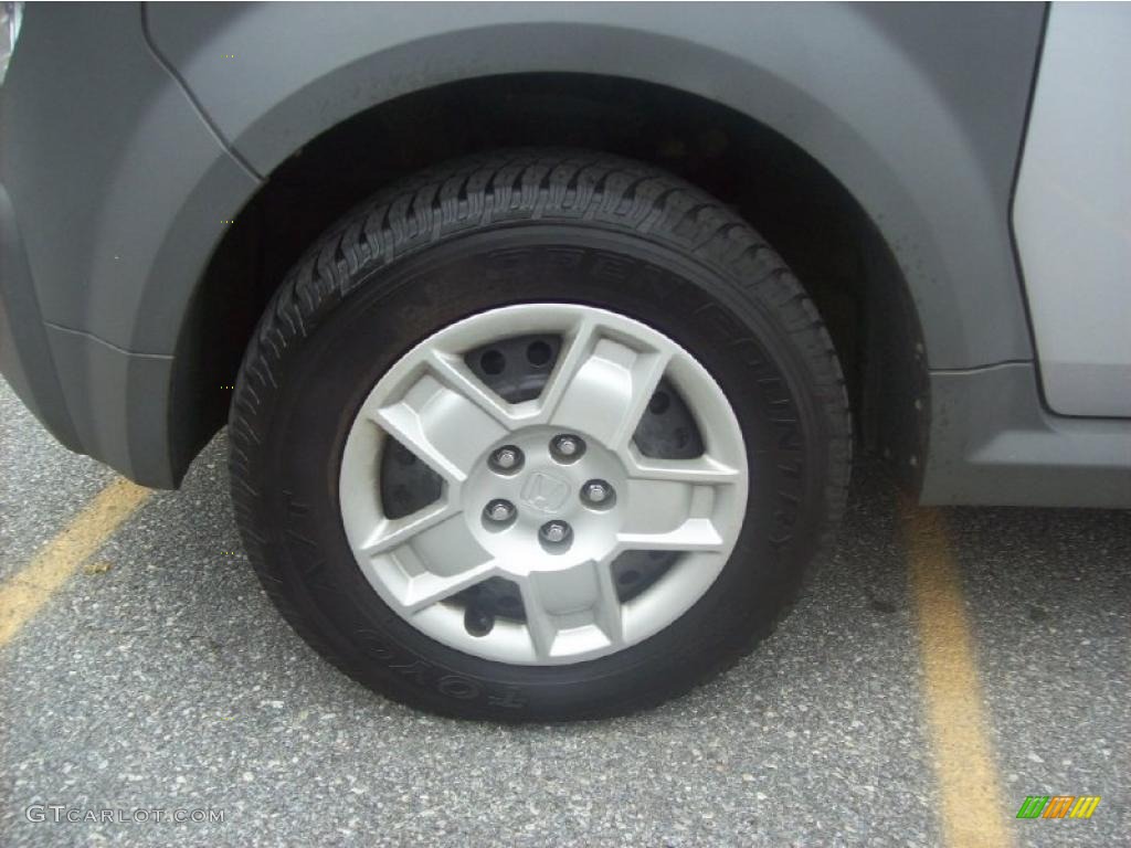 2005 Element LX AWD - Satin Silver Metallic / Gray/Blue photo #9