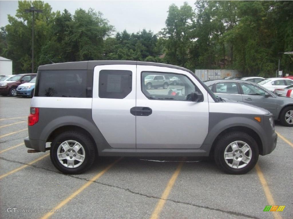 2005 Element LX AWD - Satin Silver Metallic / Gray/Blue photo #22