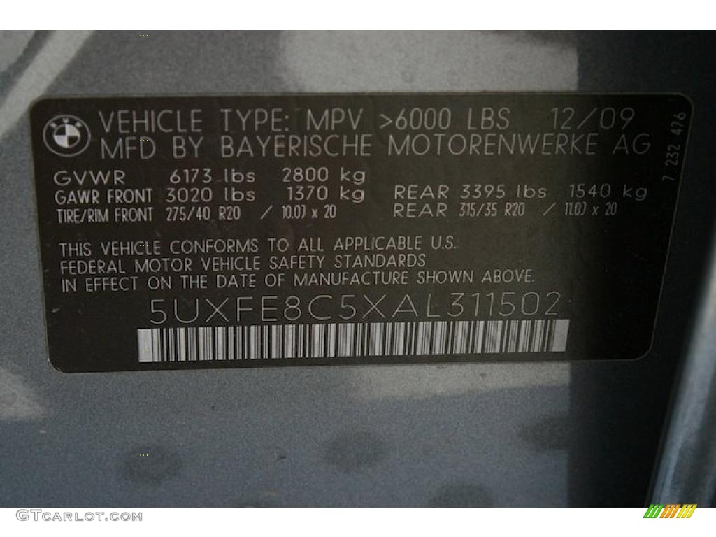 2010 X5 xDrive48i - Space Grey Metallic / Sand Beige photo #53