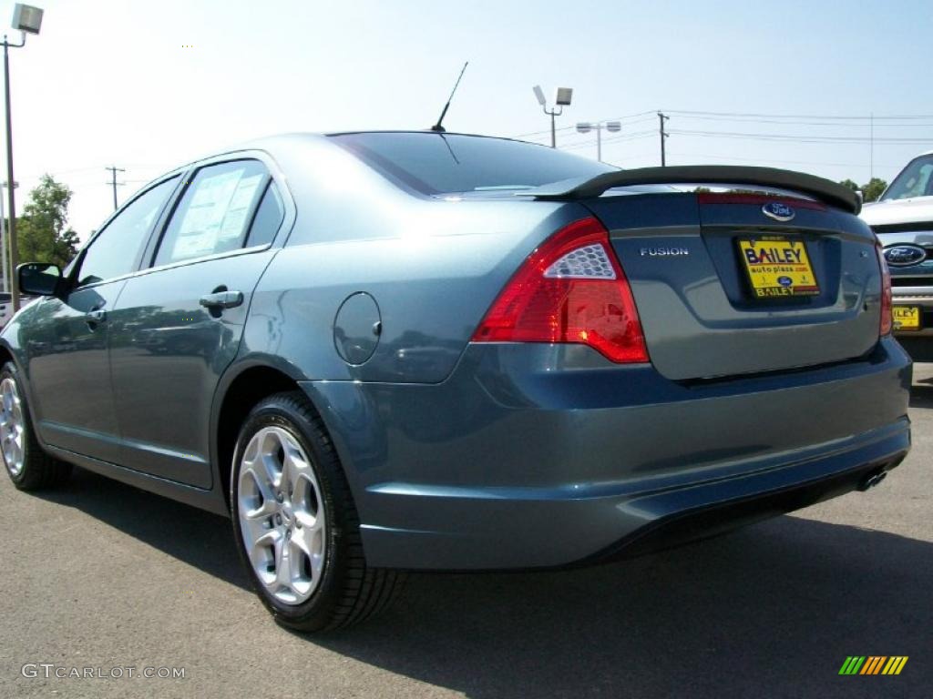 2011 Fusion SE - Steel Blue Metallic / Charcoal Black photo #7