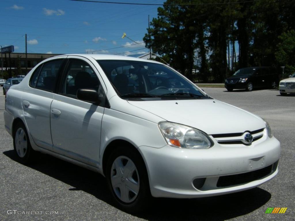 2003 ECHO Sedan - Polar White / Shadow Gray photo #7