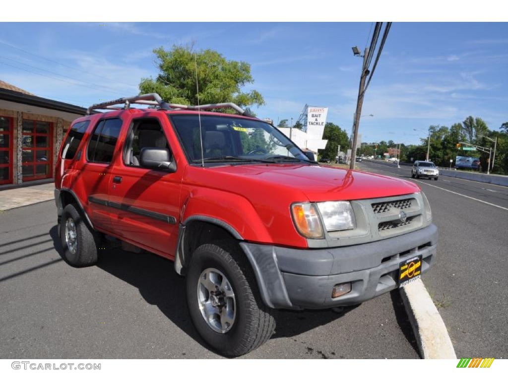 2000 Xterra SE V6 4x4 - Aztec Red / Dusk photo #2