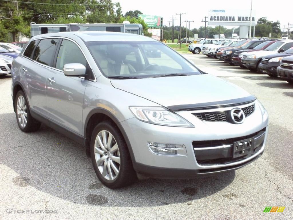 2008 CX-9 Grand Touring - Liquid Platinum Metallic / Black photo #7