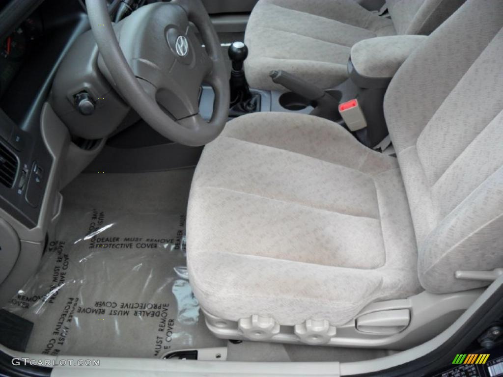 2006 Elantra GLS Sedan - Moonlit Dark Blue / Gray photo #7