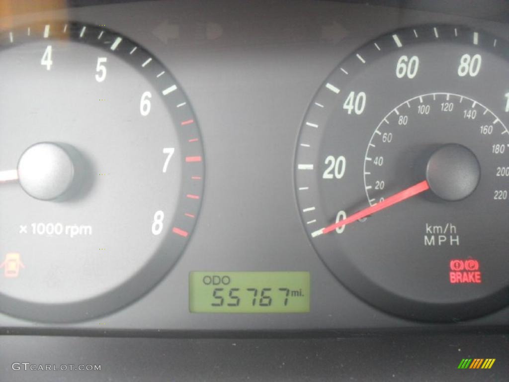 2006 Elantra GLS Sedan - Moonlit Dark Blue / Gray photo #9