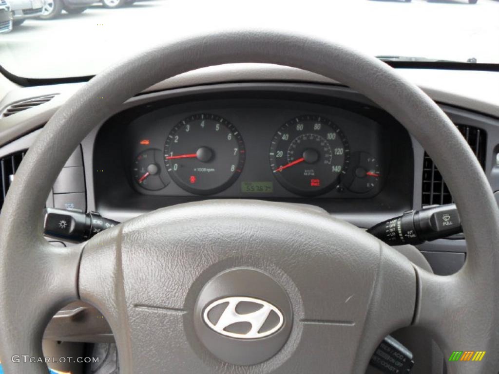 2006 Elantra GLS Sedan - Moonlit Dark Blue / Gray photo #11