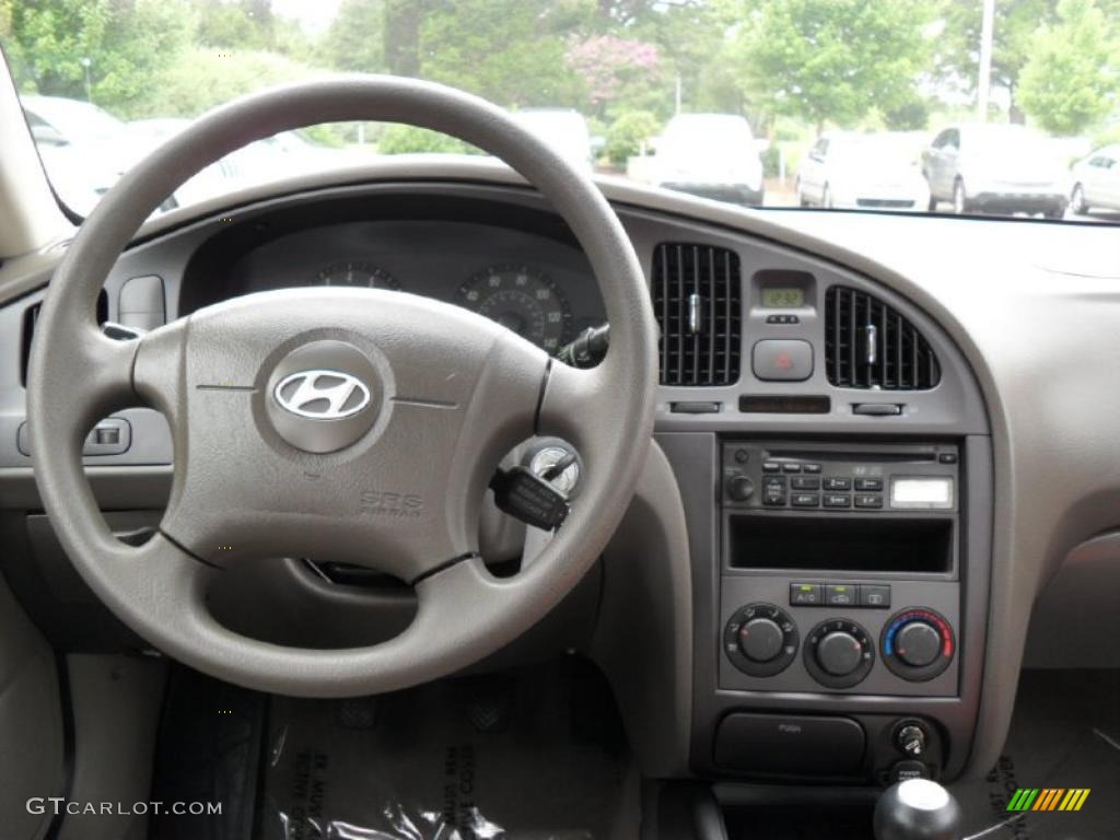 2006 Elantra GLS Sedan - Moonlit Dark Blue / Gray photo #15
