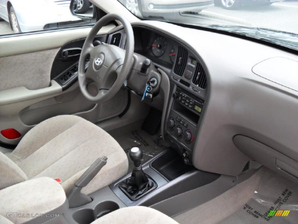 2006 Elantra GLS Sedan - Moonlit Dark Blue / Gray photo #20