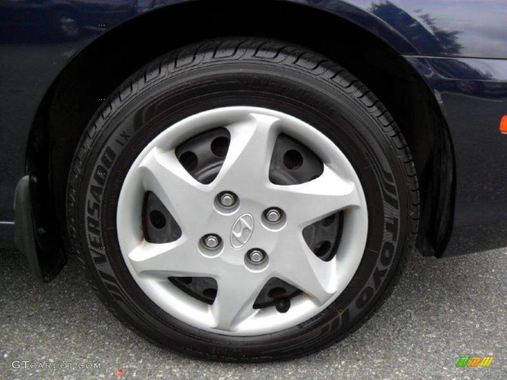 2006 Elantra GLS Sedan - Moonlit Dark Blue / Gray photo #23
