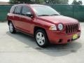 2007 Inferno Red Crystal Pearlcoat Jeep Compass Sport  photo #1