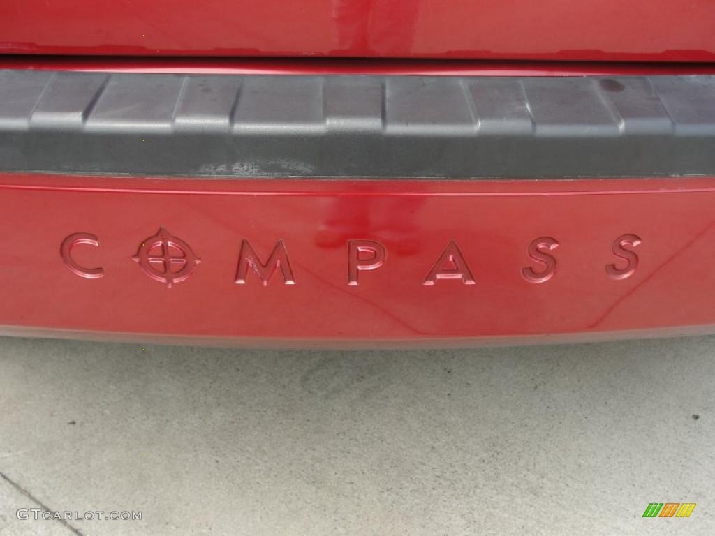 2007 Compass Sport - Inferno Red Crystal Pearlcoat / Pastel Slate Gray photo #25