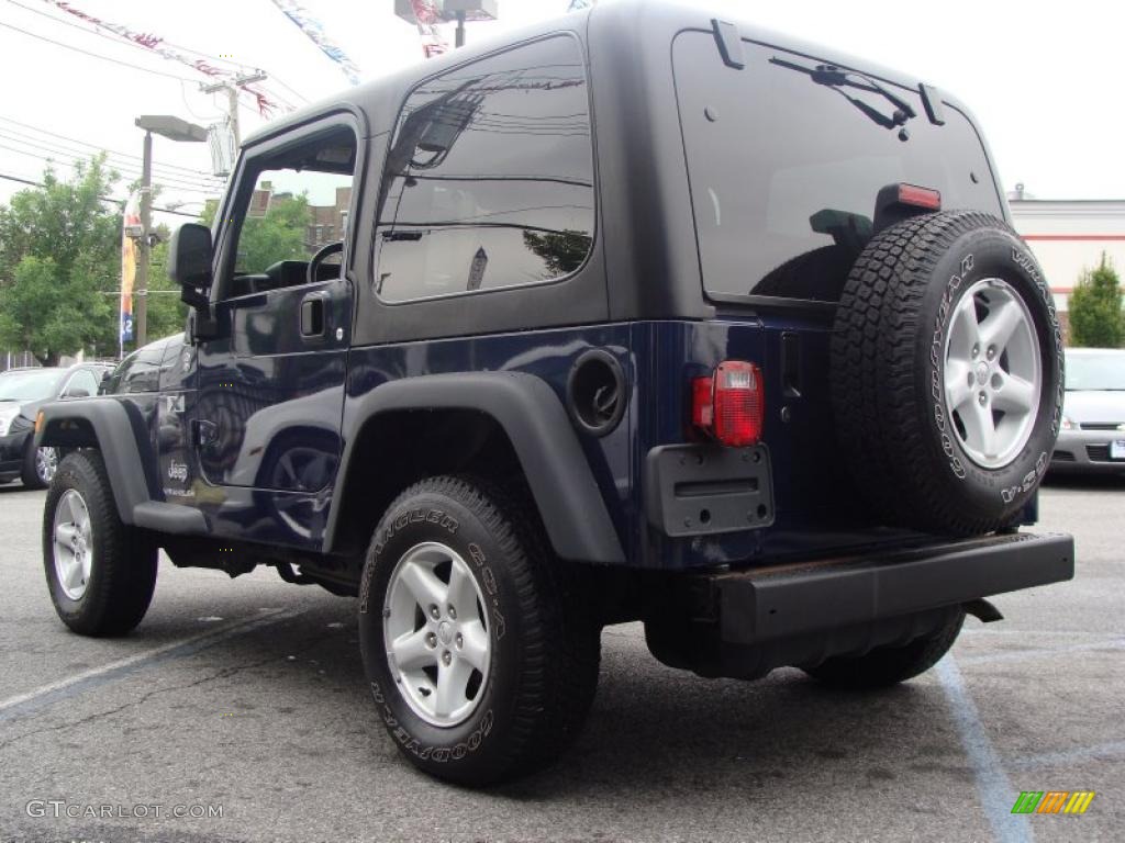 2006 Wrangler X 4x4 - Midnight Blue Pearl / Dark Slate Gray photo #6