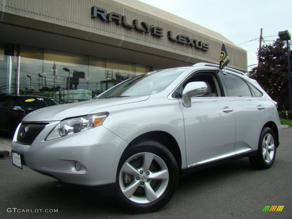2010 RX 350 AWD - Tungsten Silver Pearl / Light Gray/Espresso Birds-Eye Maple photo #1