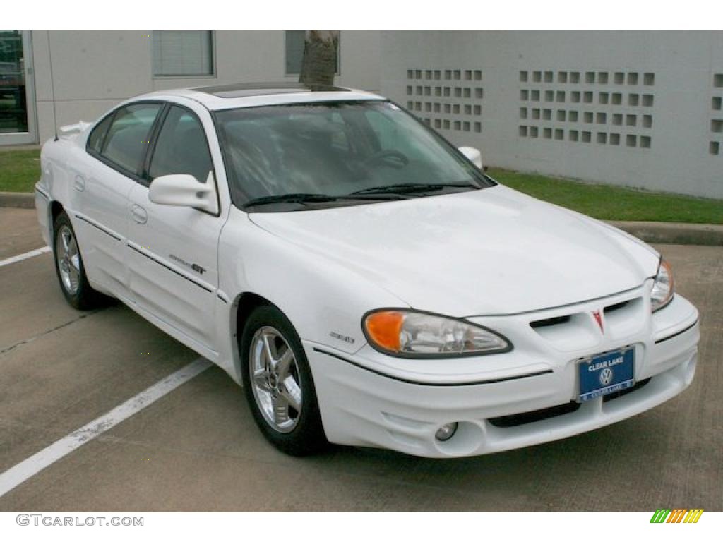 2001 Grand Am GT Sedan - Arctic White / Dark Pewter photo #18