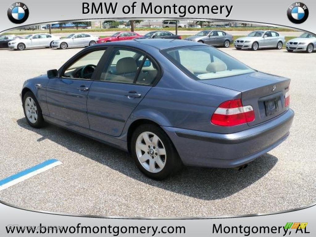 2002 3 Series 325i Sedan - Steel Blue Metallic / Beige photo #6