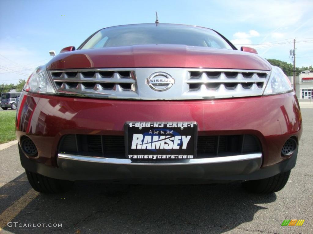 2007 Murano S AWD - Merlot Pearl / Cafe Latte photo #9