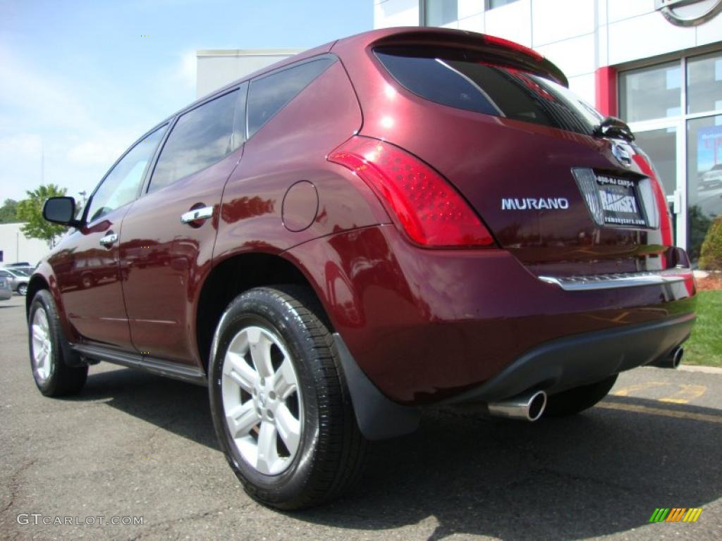 2007 Murano S AWD - Merlot Pearl / Cafe Latte photo #13