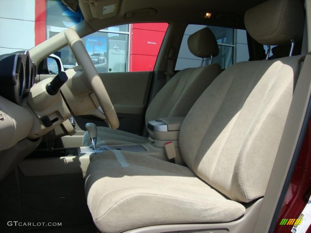 2007 Murano S AWD - Merlot Pearl / Cafe Latte photo #37