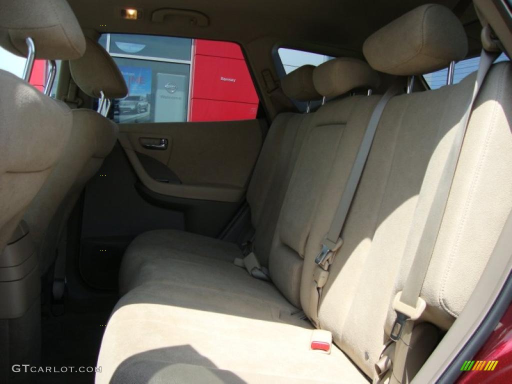 2007 Murano S AWD - Merlot Pearl / Cafe Latte photo #39