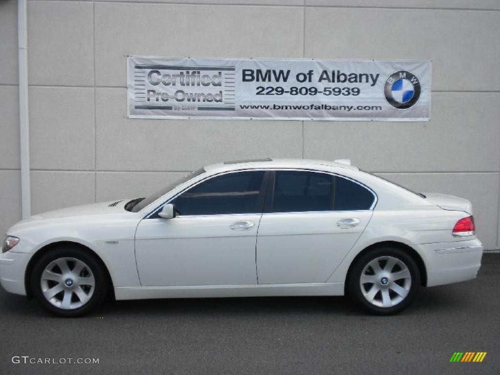 2008 7 Series 750i Sedan - Alpine White / Natural Brown photo #1