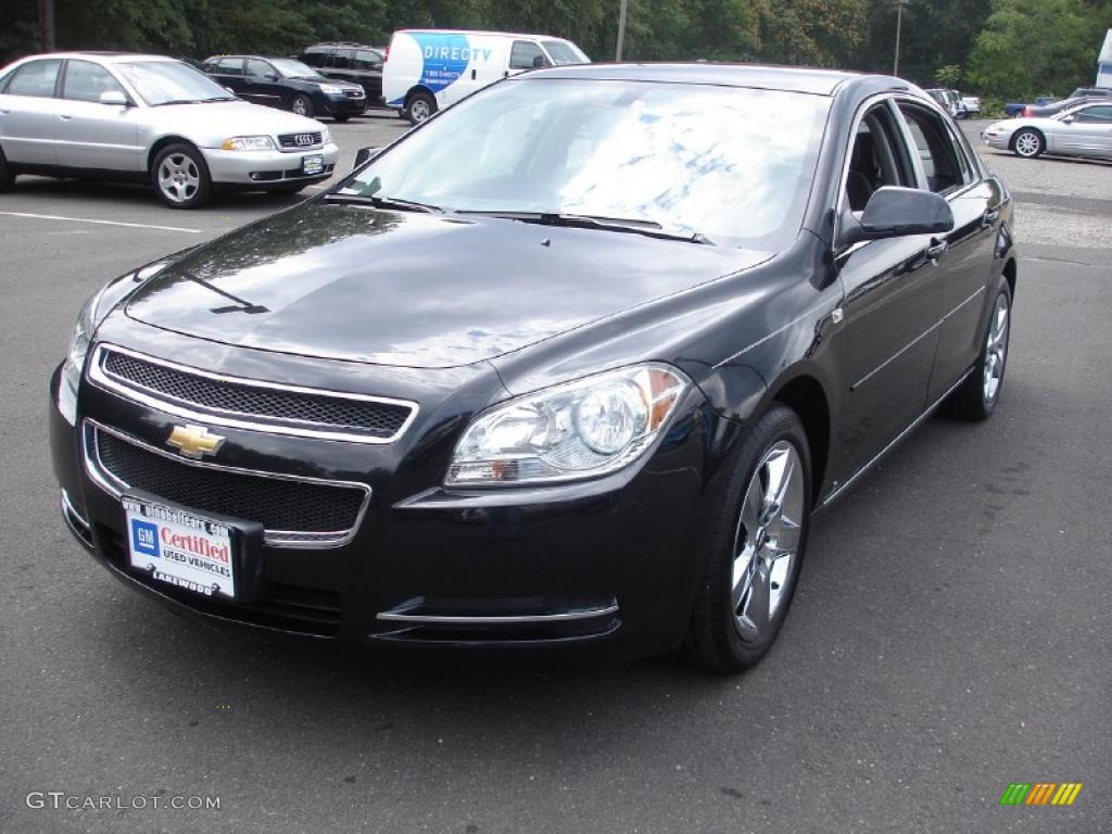 2008 Malibu LT Sedan - Black Granite Metallic / Ebony photo #1
