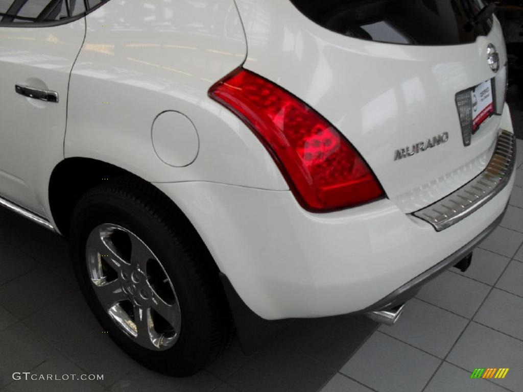 2007 Murano SL AWD - Glacier Pearl White / Cafe Latte photo #5