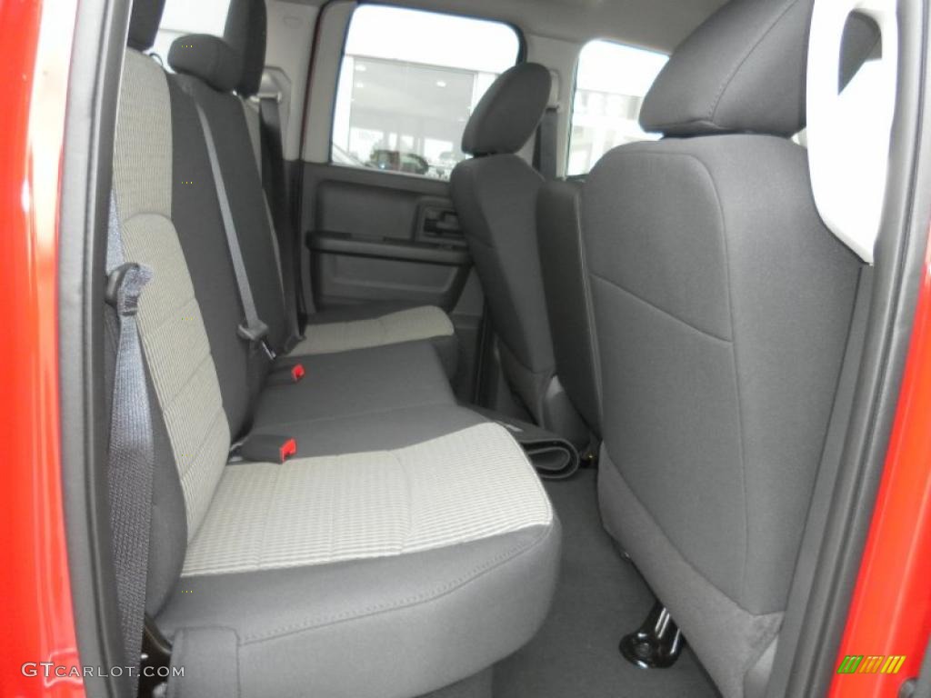 2011 Ram 1500 ST Quad Cab 4x4 - Flame Red / Dark Slate Gray/Medium Graystone photo #7