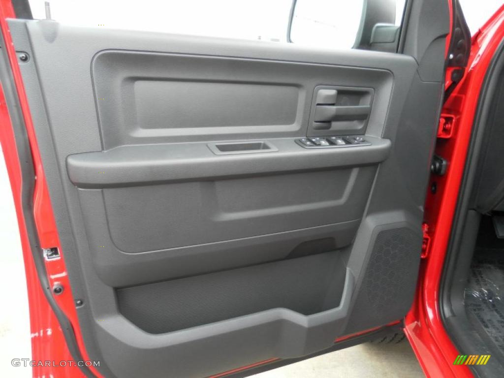 2011 Ram 1500 ST Quad Cab 4x4 - Flame Red / Dark Slate Gray/Medium Graystone photo #13