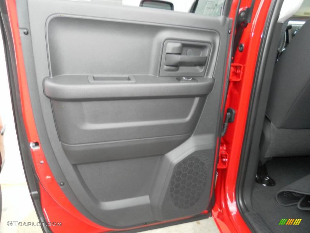 2011 Ram 1500 ST Quad Cab 4x4 - Flame Red / Dark Slate Gray/Medium Graystone photo #14