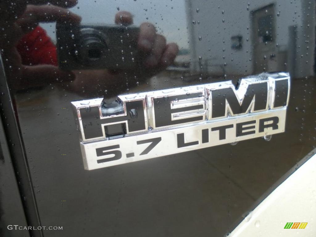 2011 Ram 1500 Laramie Crew Cab 4x4 - Brilliant Black Crystal Pearl / Light Pebble Beige/Bark Brown photo #20