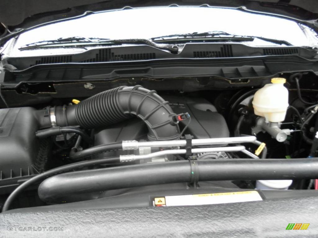 2011 Ram 1500 Laramie Crew Cab 4x4 - Brilliant Black Crystal Pearl / Light Pebble Beige/Bark Brown photo #24