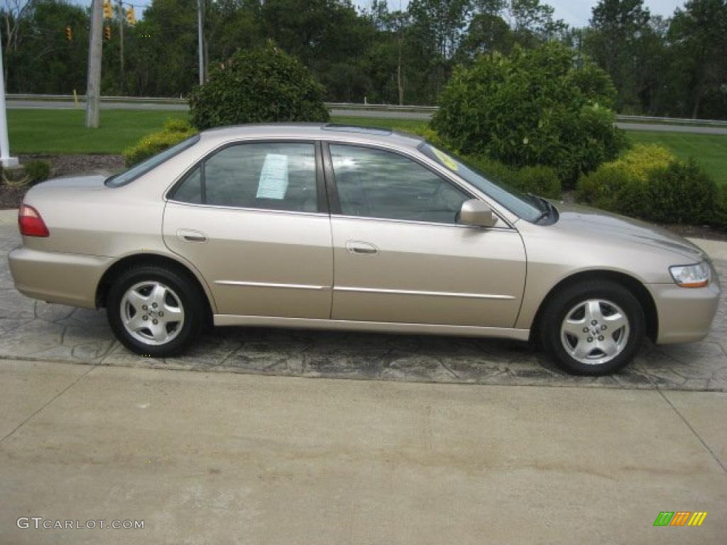 2000 Accord EX V6 Sedan - Naples Gold Metallic / Ivory photo #3