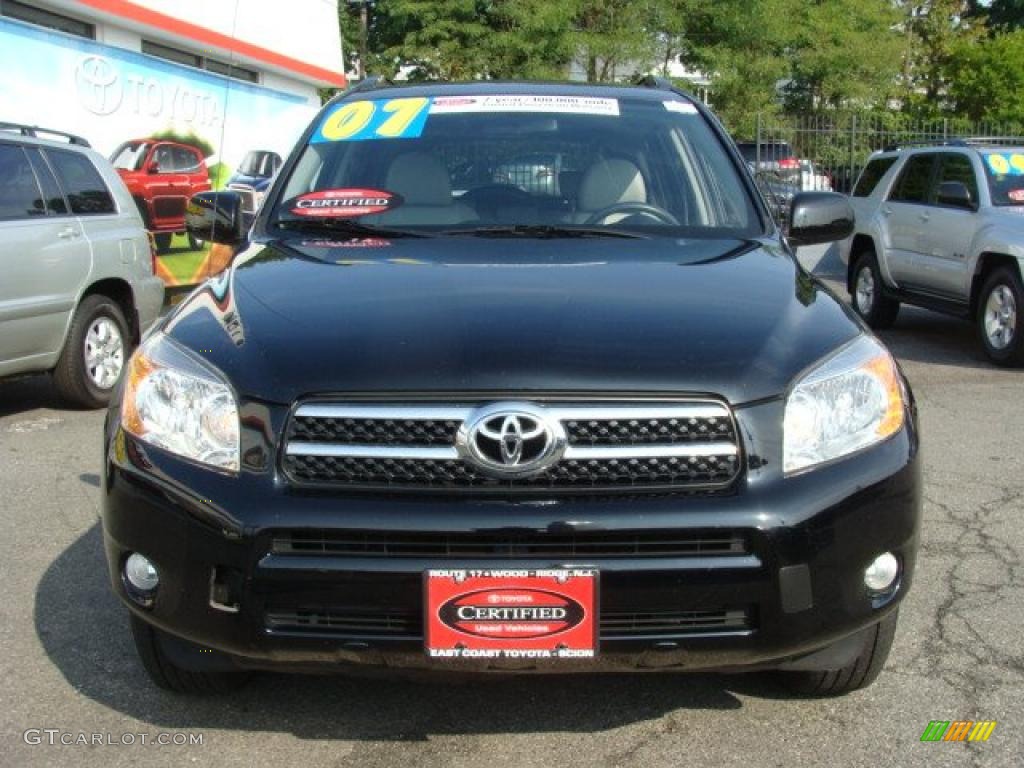 2007 RAV4 Limited 4WD - Black / Ash Gray photo #2