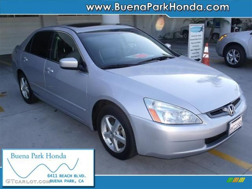 2005 Accord EX-L Sedan - Silver Frost Metallic / Black photo #1