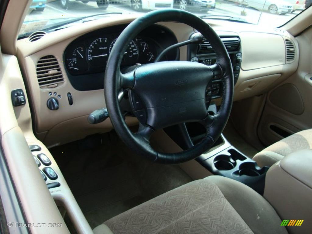 2001 Explorer XLT 4x4 - Spruce Green Metallic / Medium Prairie Tan photo #12
