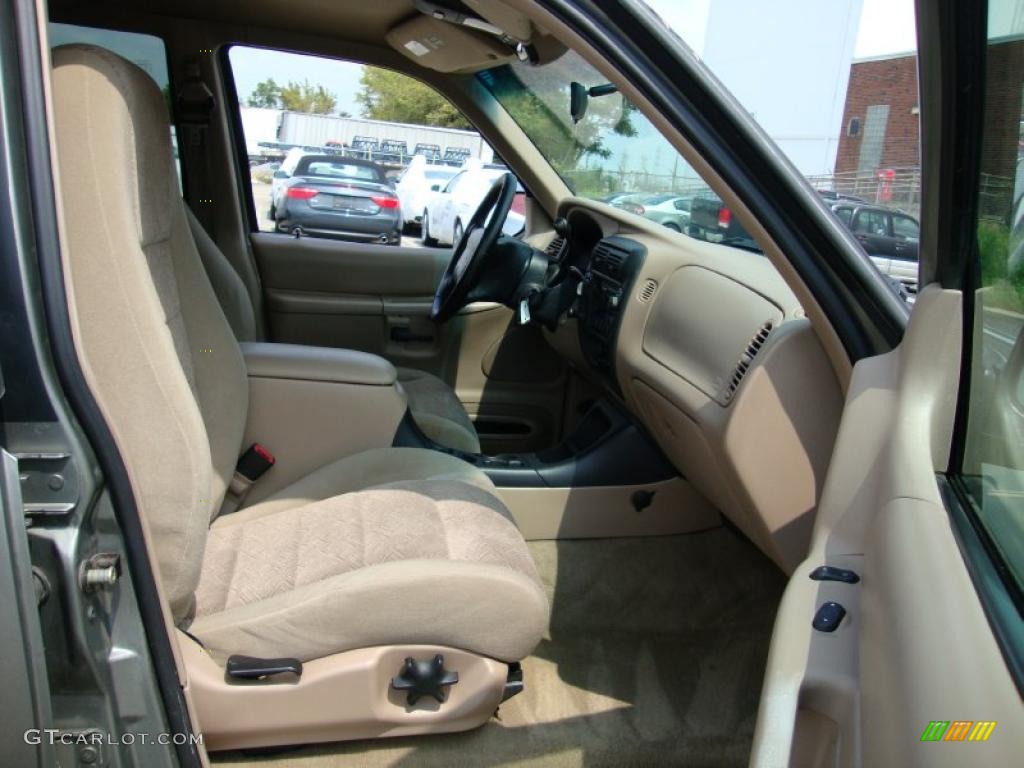 2001 Explorer XLT 4x4 - Spruce Green Metallic / Medium Prairie Tan photo #20
